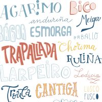Postal palabras Galego